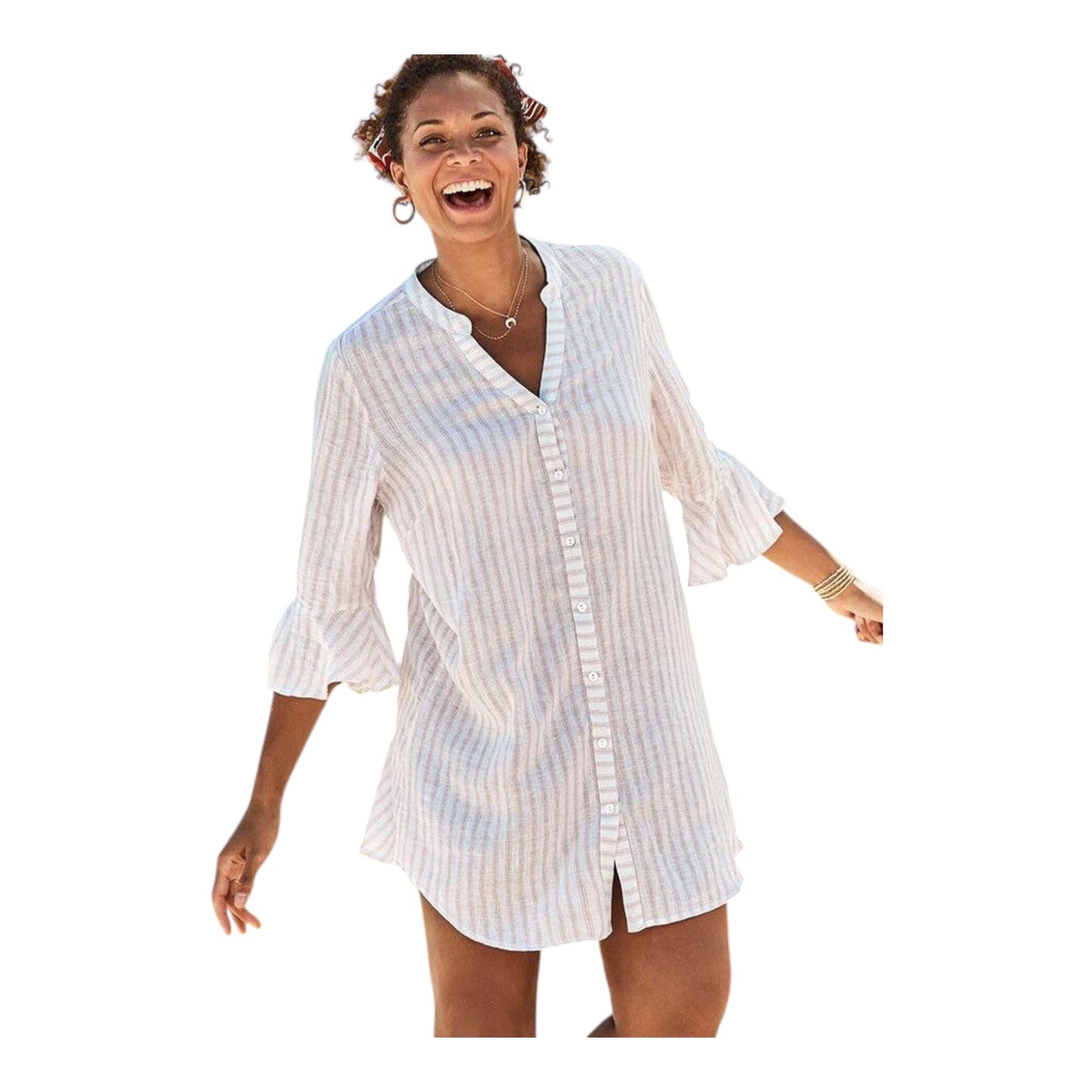 Sandra Button Up Cover Up size 14/16 NEW WITH TAGS