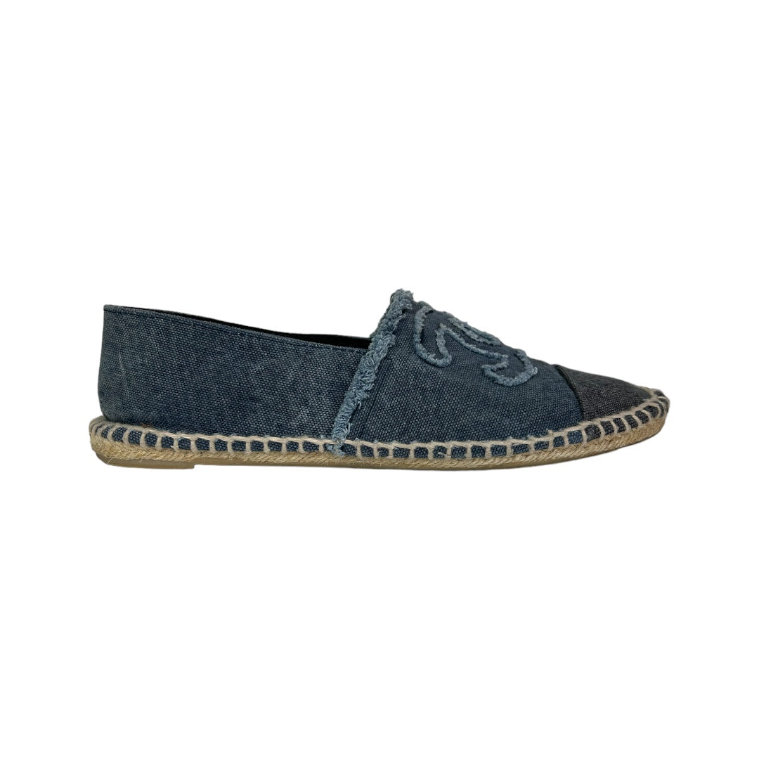 Chanel hot sale espadrilles denim