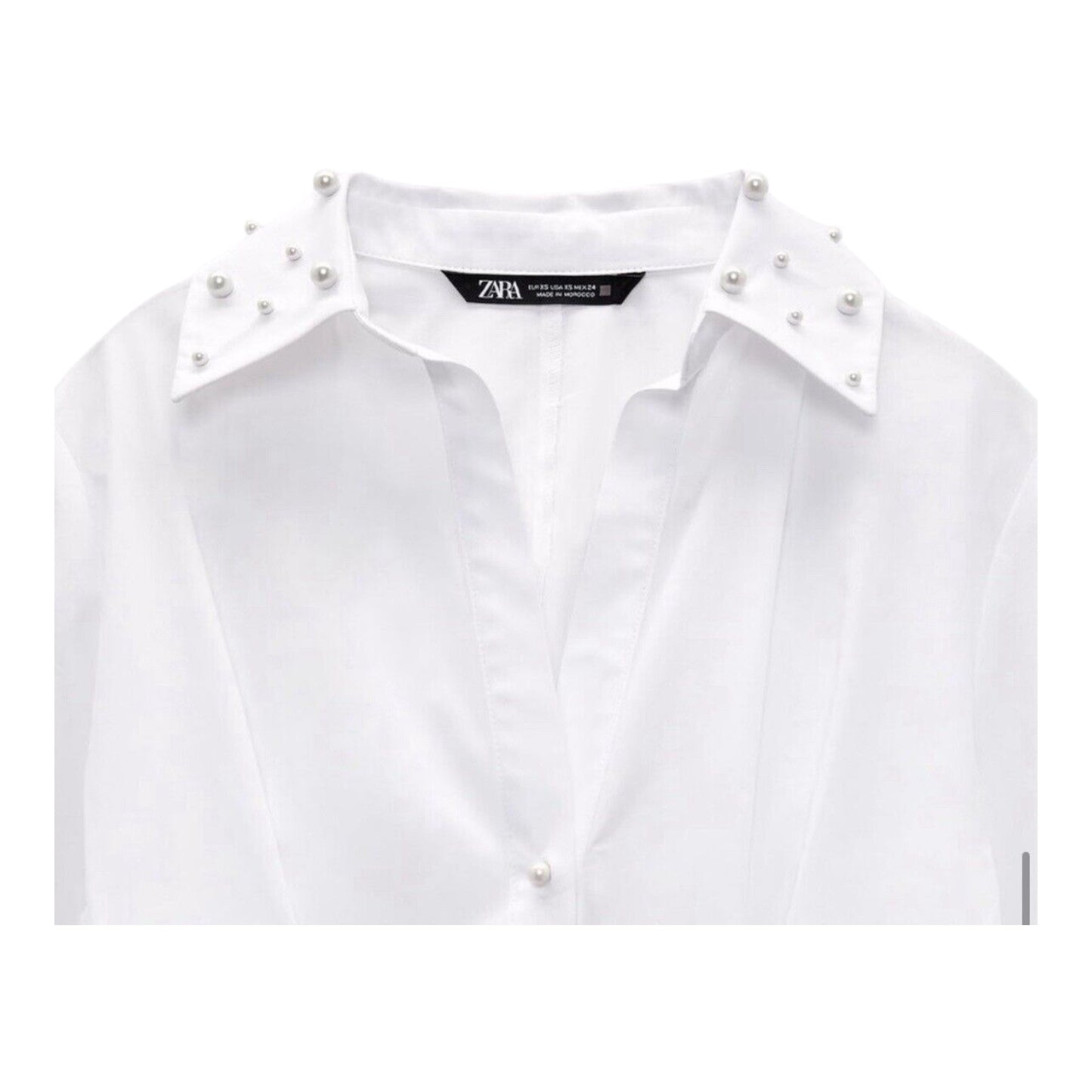 Pearl Accent Poplin Dress size Medium New with Tags