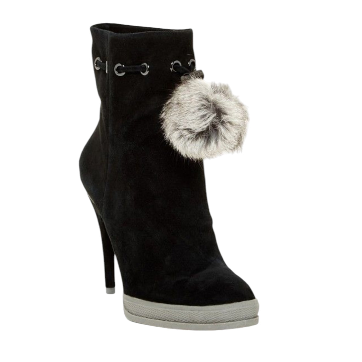 Perry Fur Pom Pom Boots size 8.5