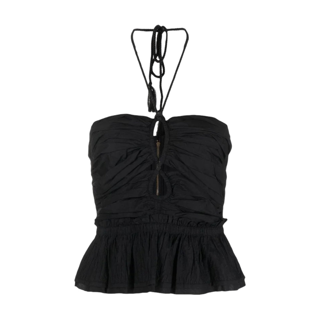 Adaleigh Ruched Halter Top Size 8