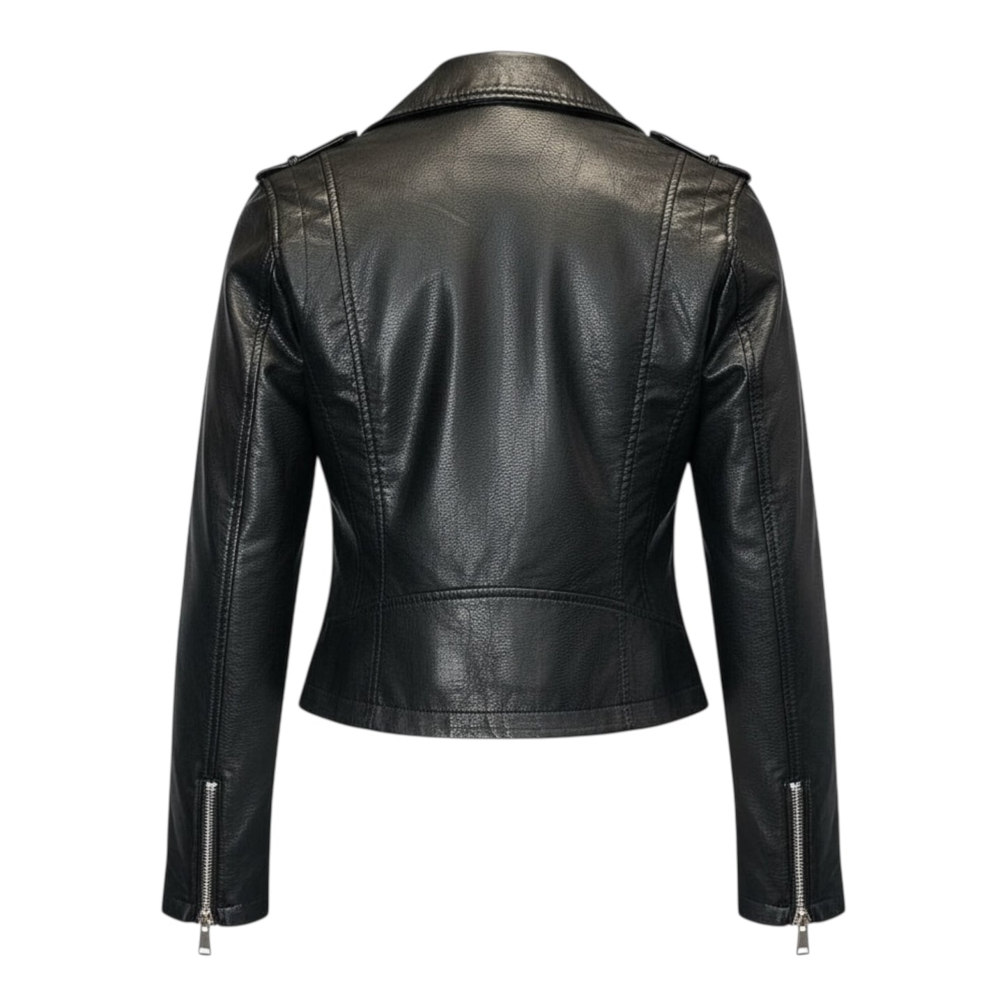 Moto Vegan Leather Jacket size S