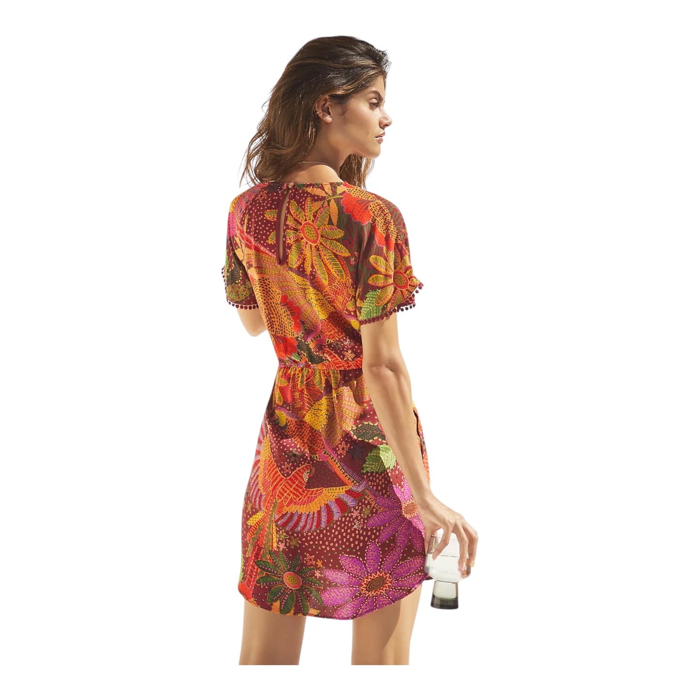V-Neck Cover-Up Mini Dress size Small