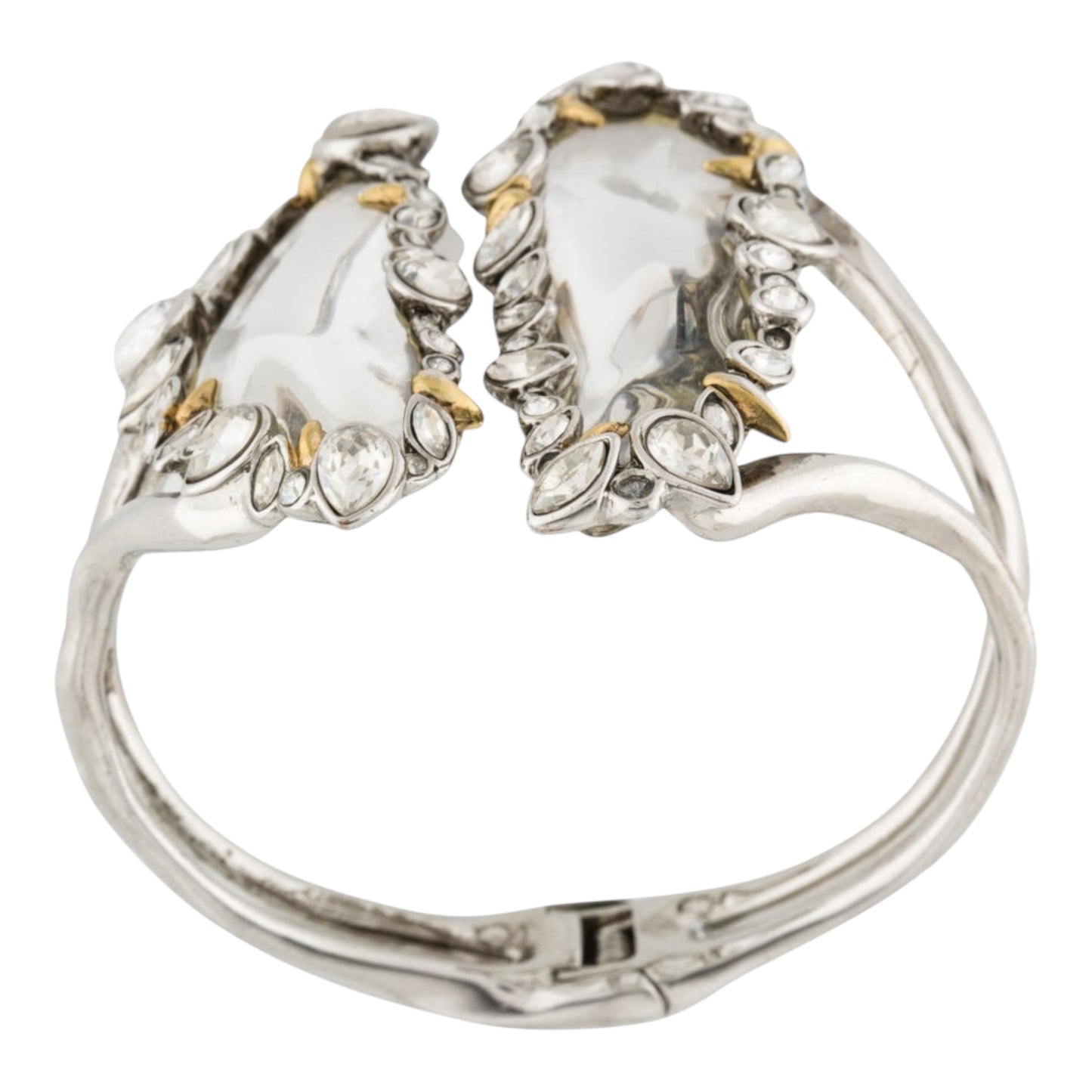 Jardin Mystere Jagged Crystal Lucite Cuff