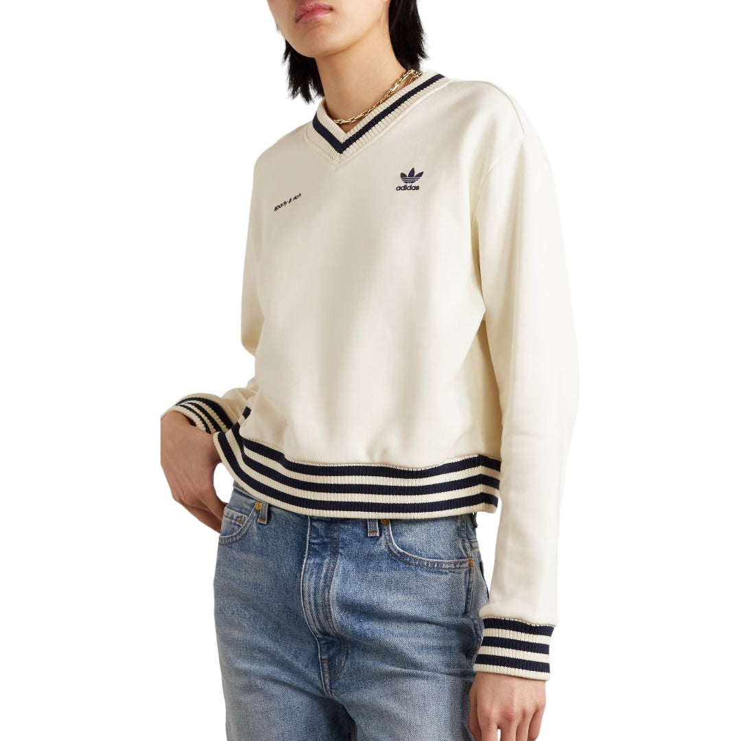 Flocked Cotton Jersey Sweatshirt Small NEW WITH TAGS