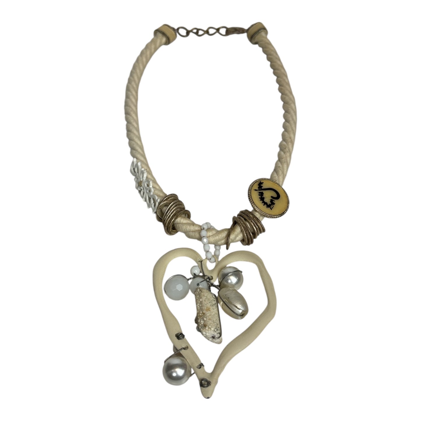 Heart and Pearl Necklace