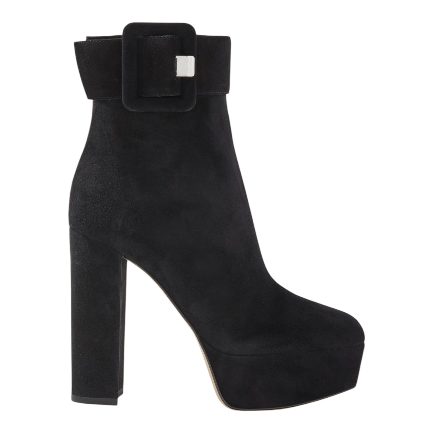 Mia 85 Buckled Suede Platform Ankle Boots size 38