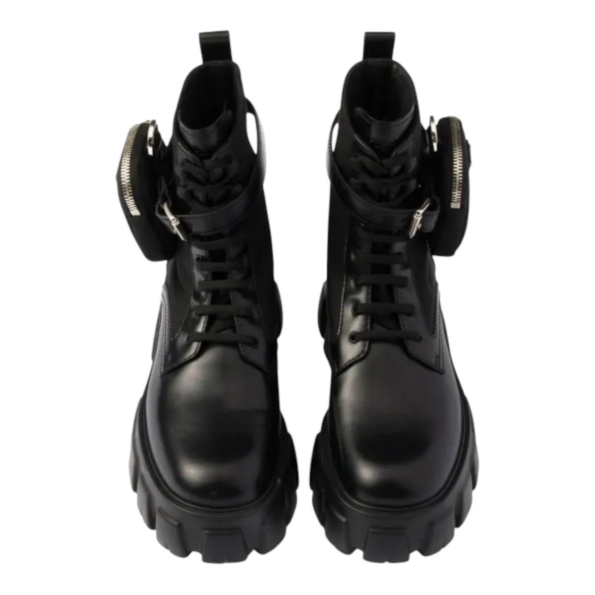Monolith leather and Re-nylon Combat Boots with Pouch size 39.5