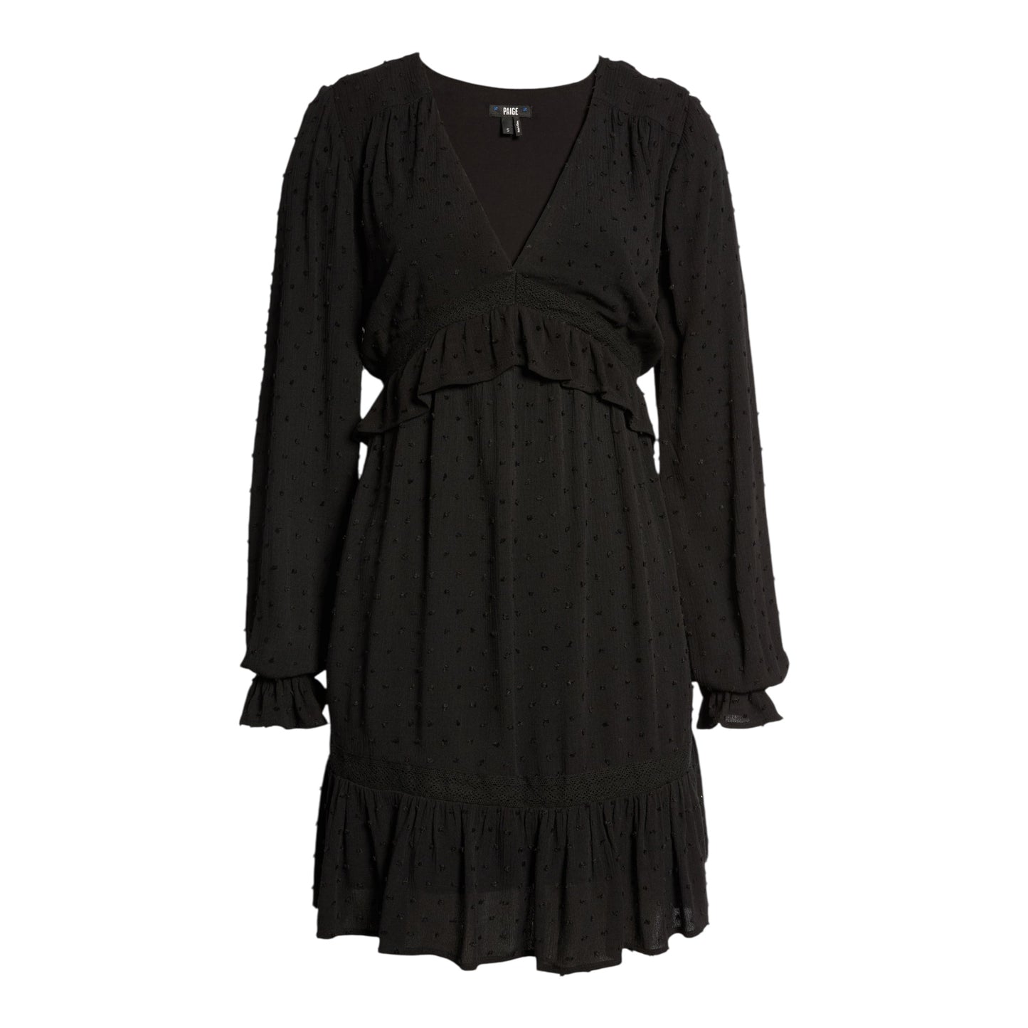 Odelise Clip Dot Long Sleeve Dress size Medium
