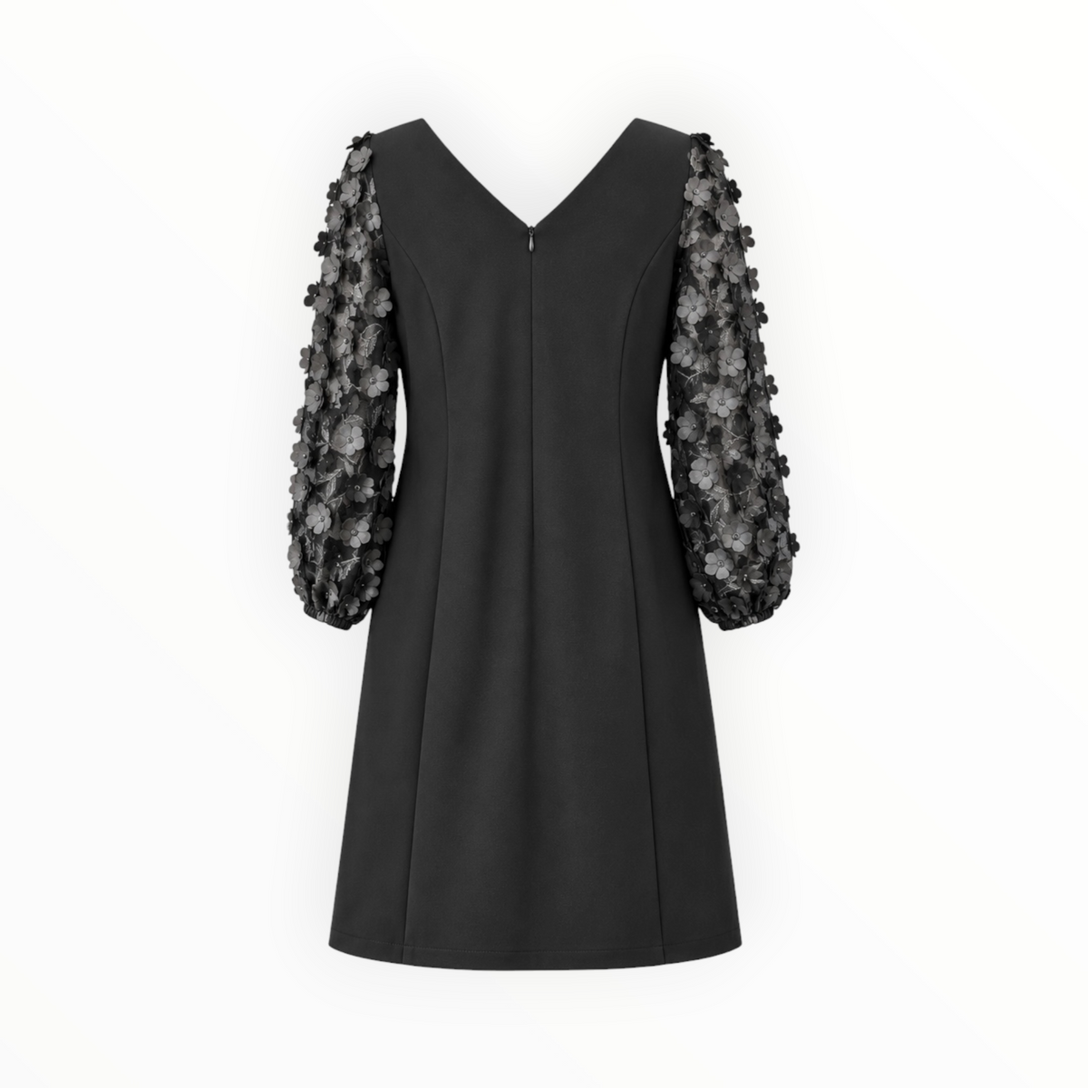 3D Floral Sleeve Shift Dress size 2
