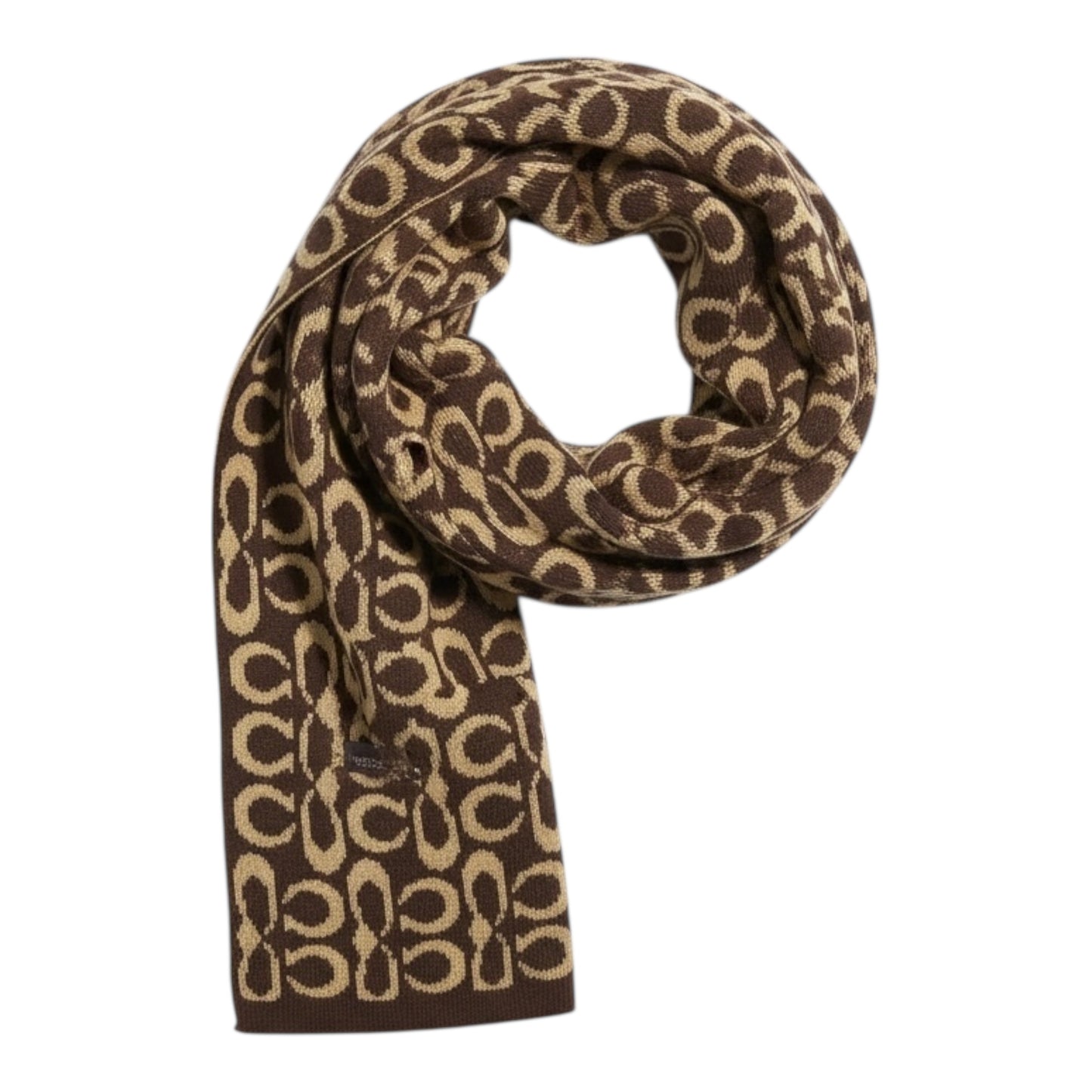 Logo Knit 2 Tone Scarf