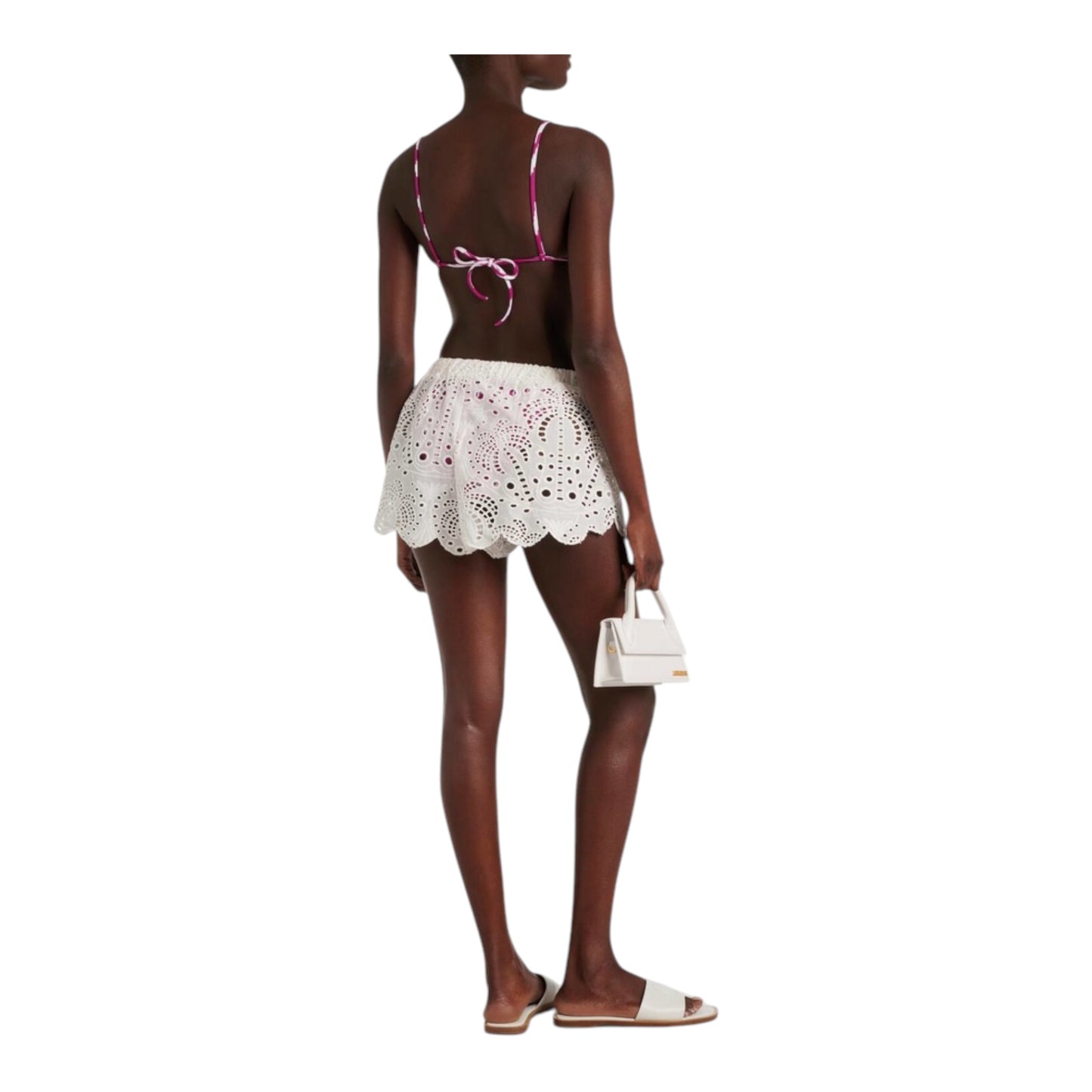 Laise Broderie Anglaise Cotton Shorts size Small