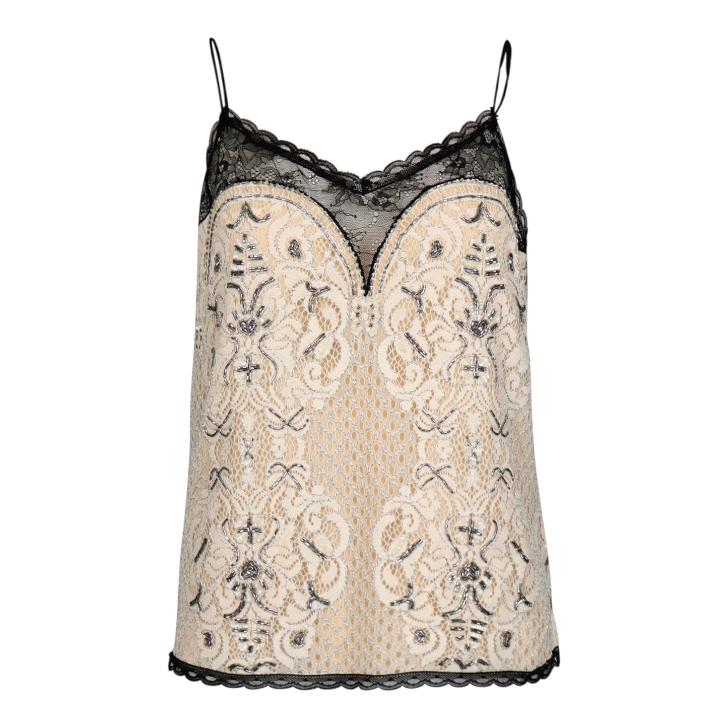 Embroidered Lace Tank size 42
