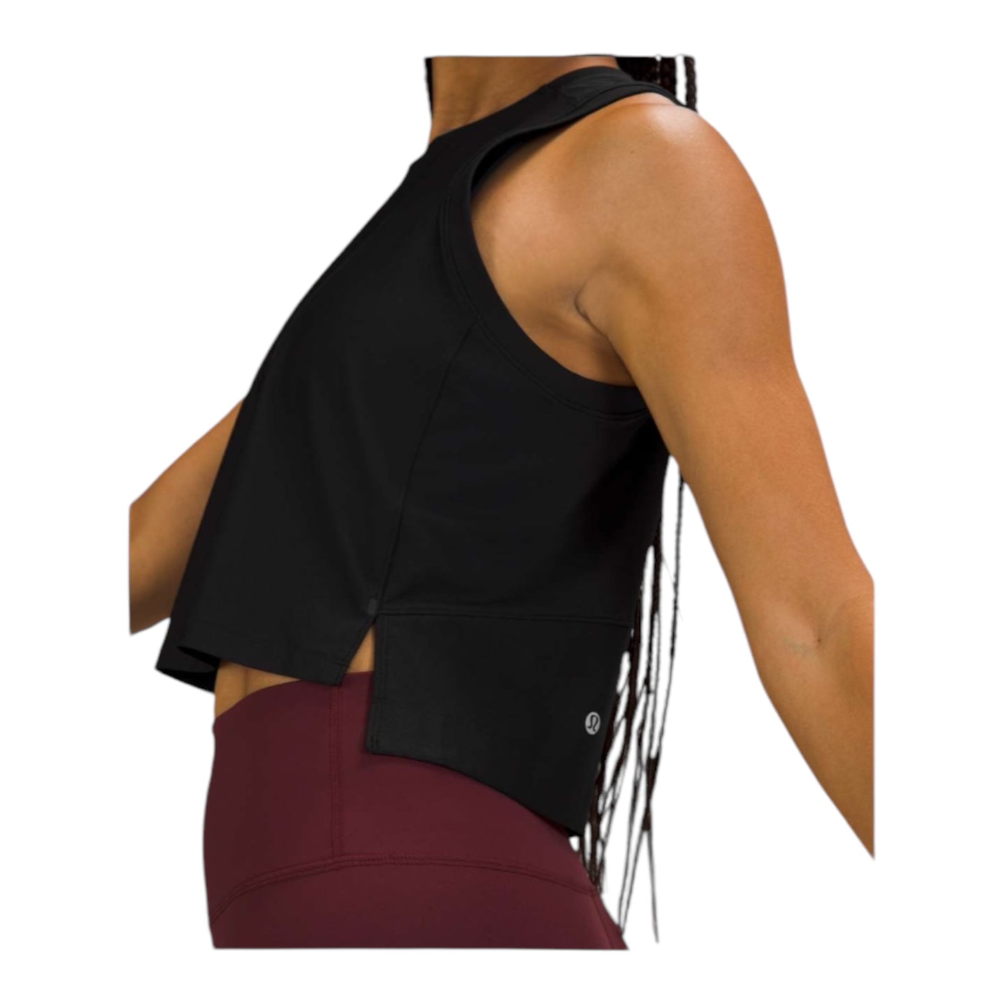 Mesh Back Cropped Train Tank Top size 6