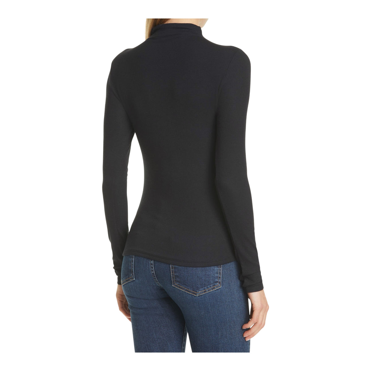 Theresa Ruched Mock Neck Top size Medium