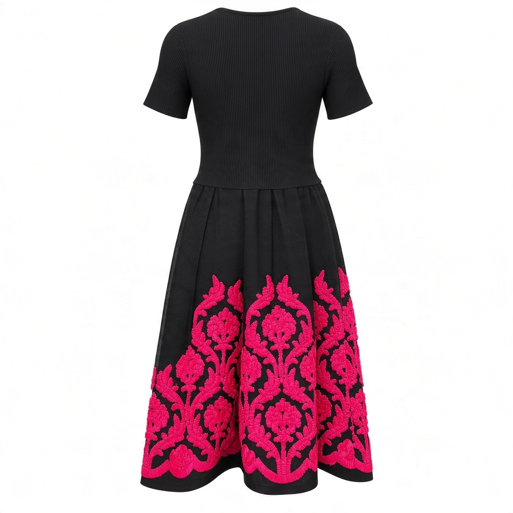 Midi Embroidered Dress size Medium