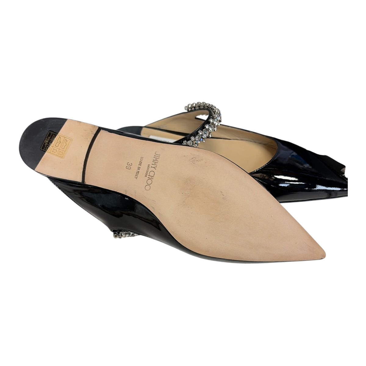 Bing Crystal-Embellished Pointed Flats size 39