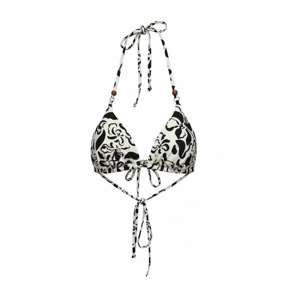 Sundance Floral Bikini Top size Large NEW WITH TAGS