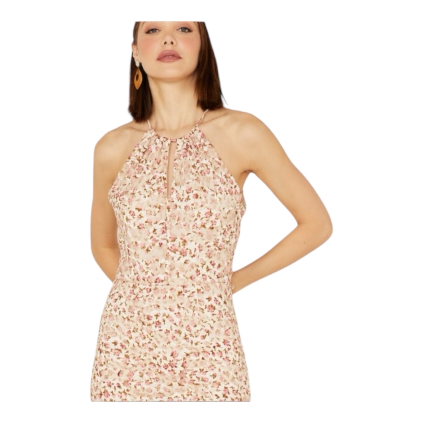 Four Letter Floral Lace Midi Dress size 4 New with Tags