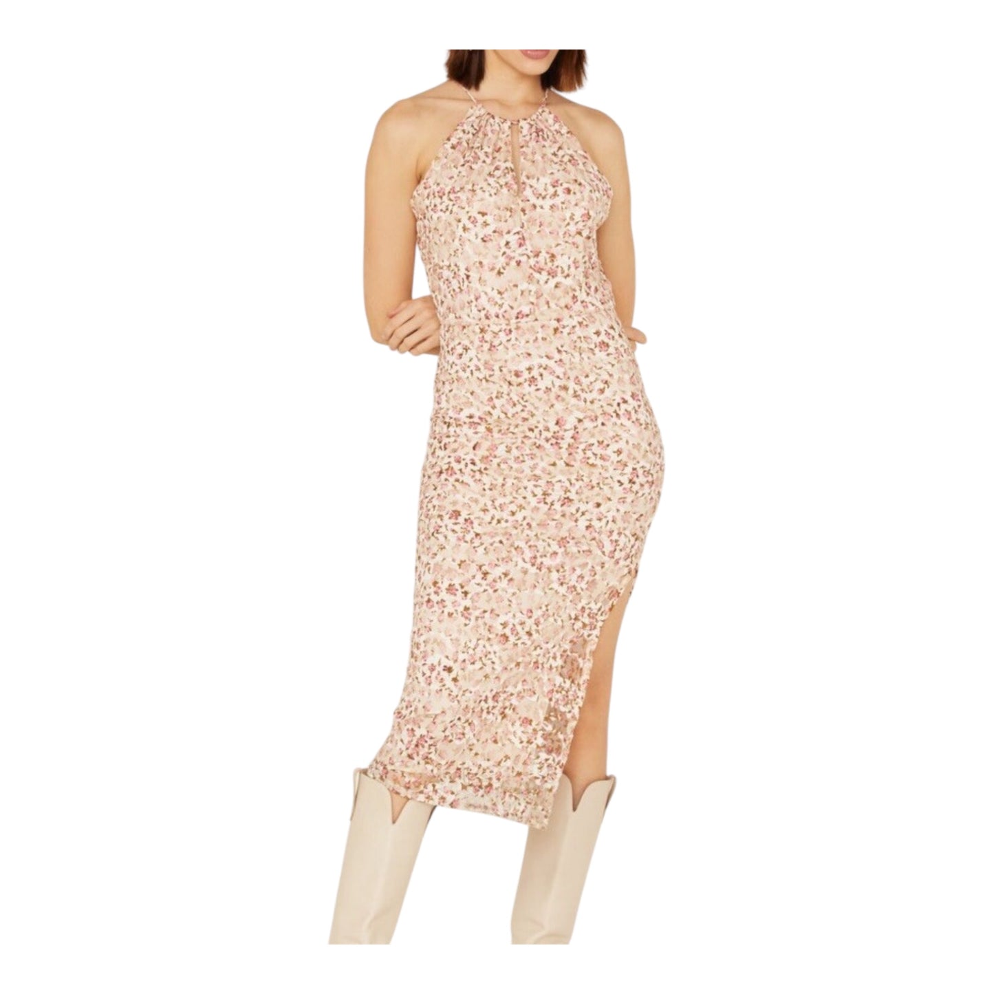Four Letter Floral Lace Midi Dress size 4 New with Tags