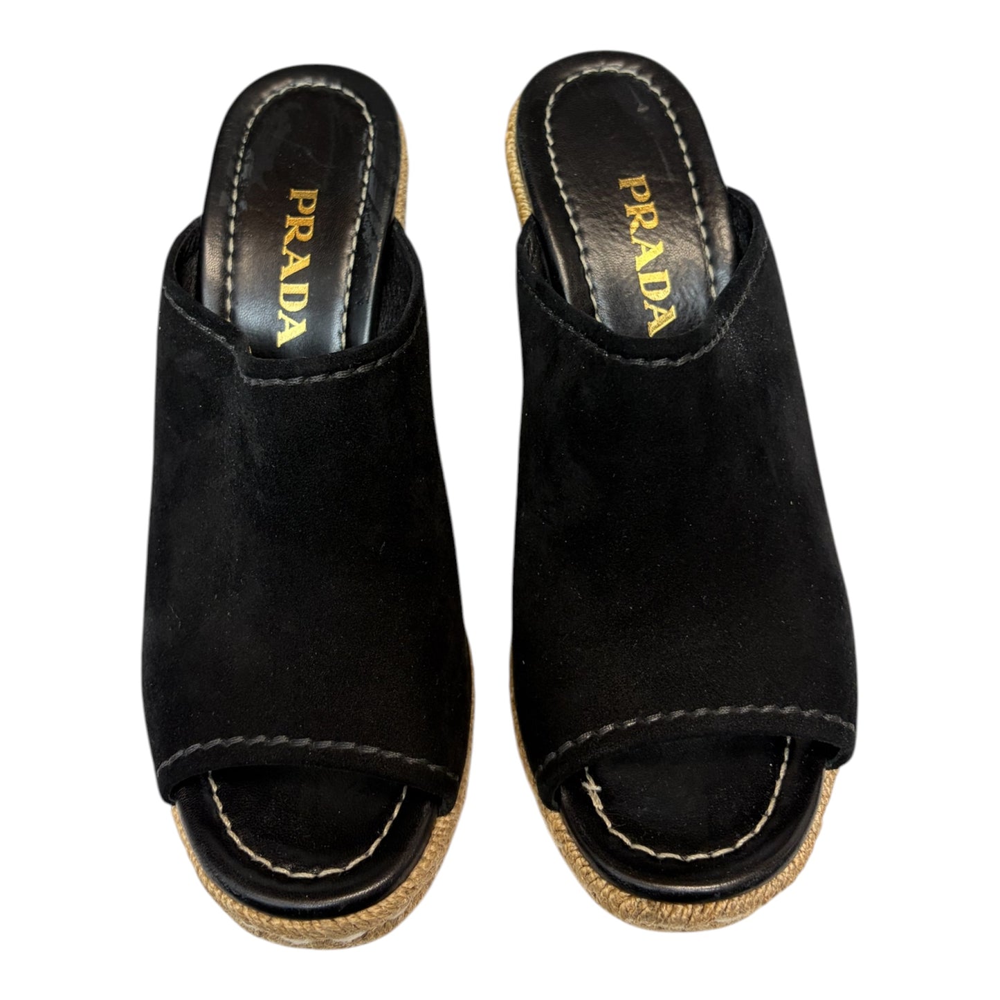 Suede Wedge Espadrilles size 38.5