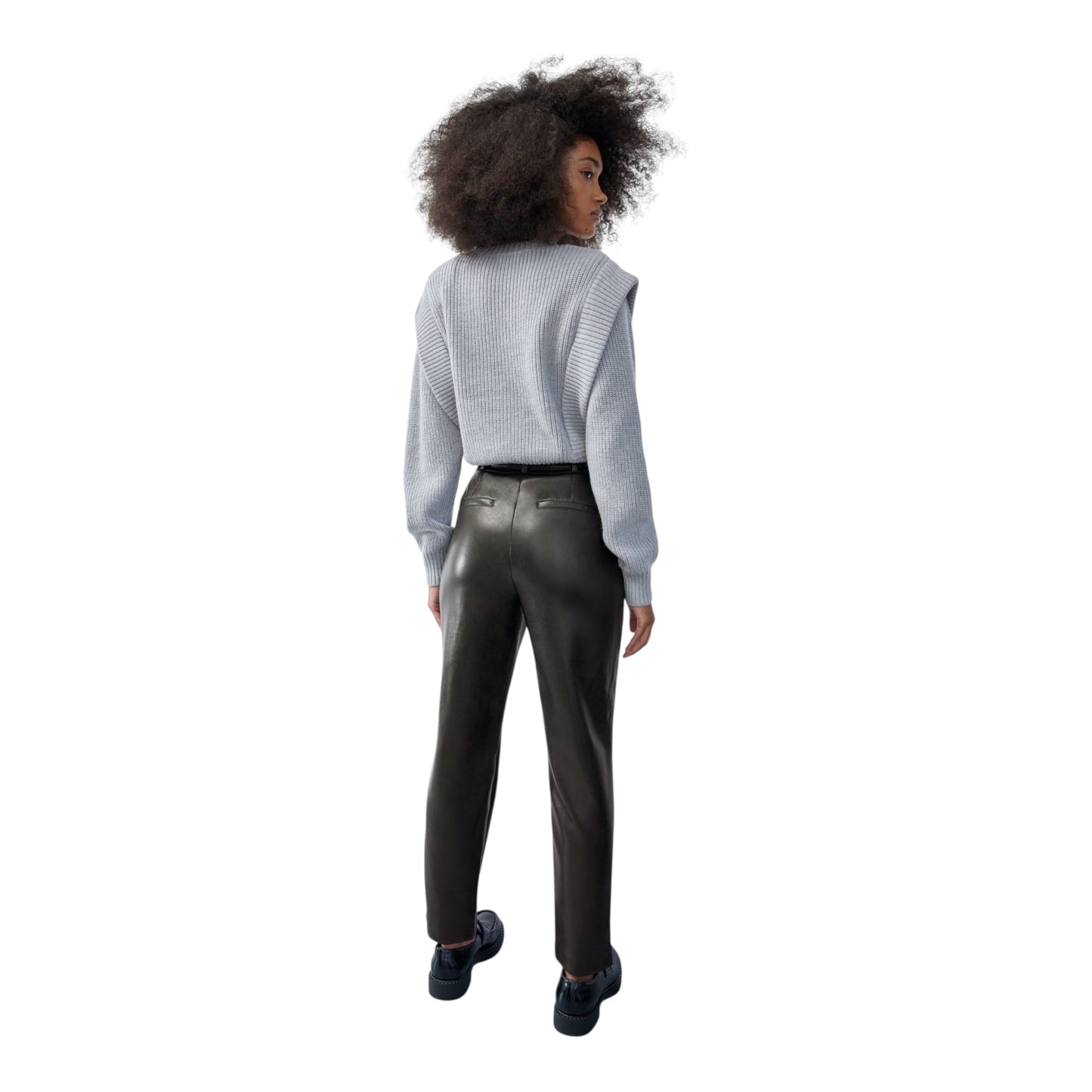 Tie-Front Vegan Leather Pant size 10