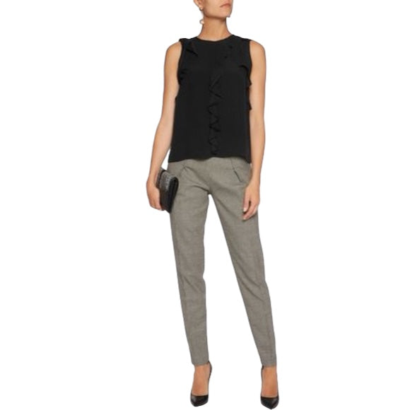 Mathilde Ruffled Trim Top size Medium