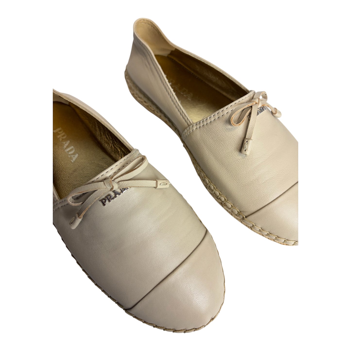 Bow Espadrilles Flats Shoes size 37.5