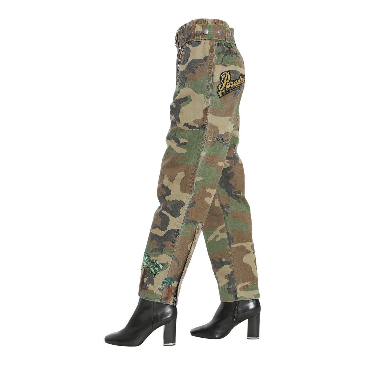 High Waist Camouflage Denim Trousers size 2