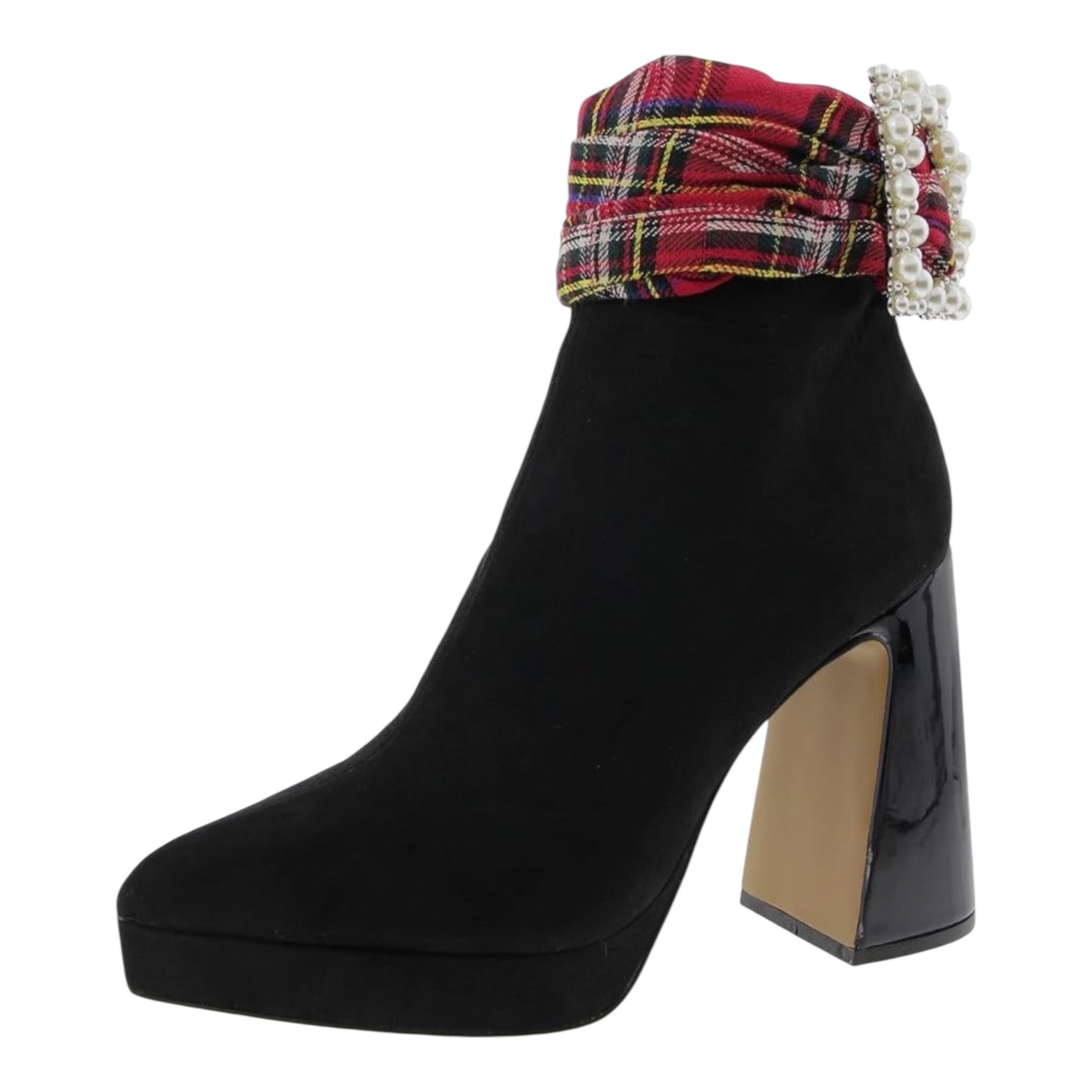 Velvet Platform Booties size 8