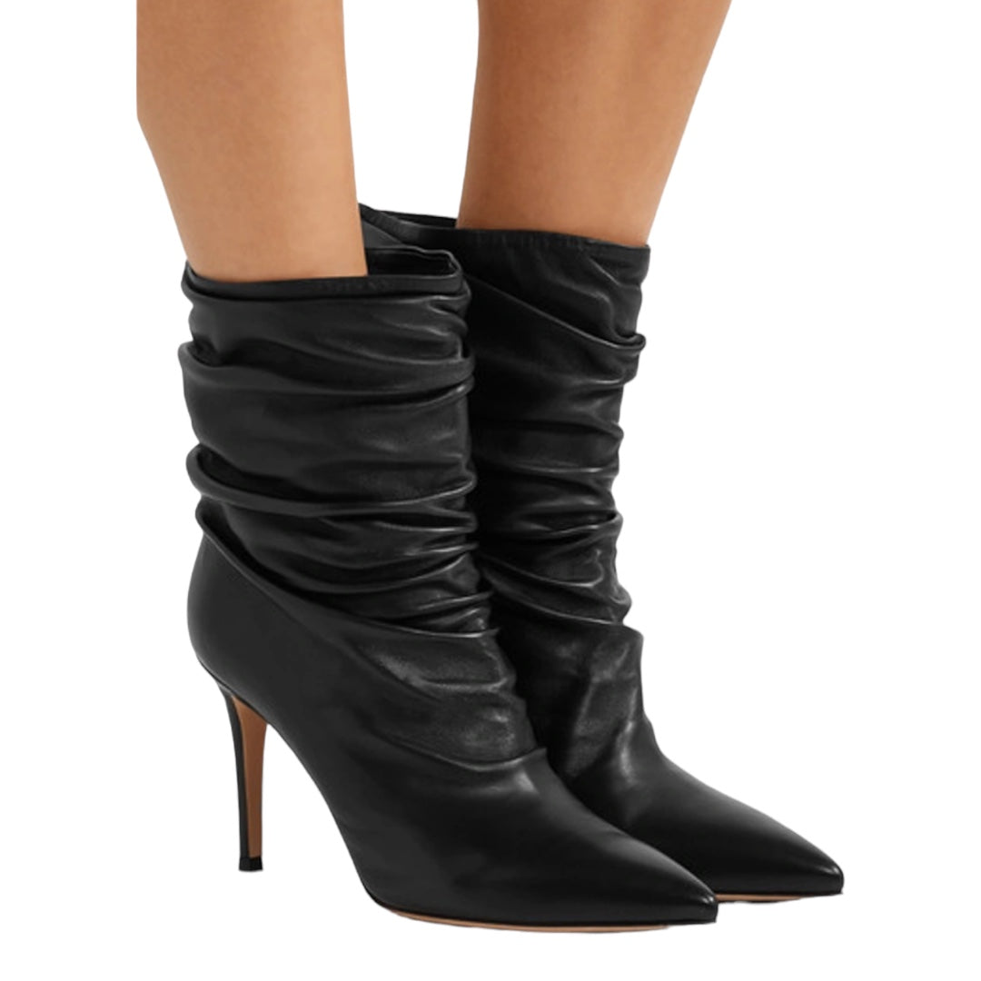 Cecile Slouched Ankle Boots Size 38.5