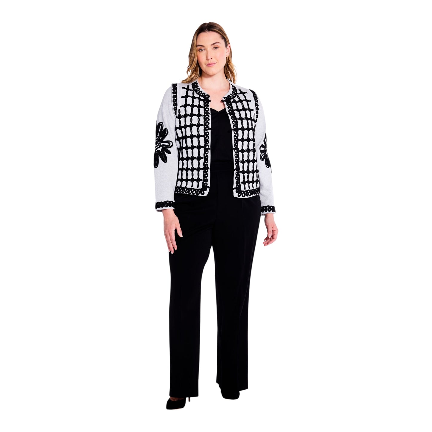 Romantic Soutache Knit Jacket size Large