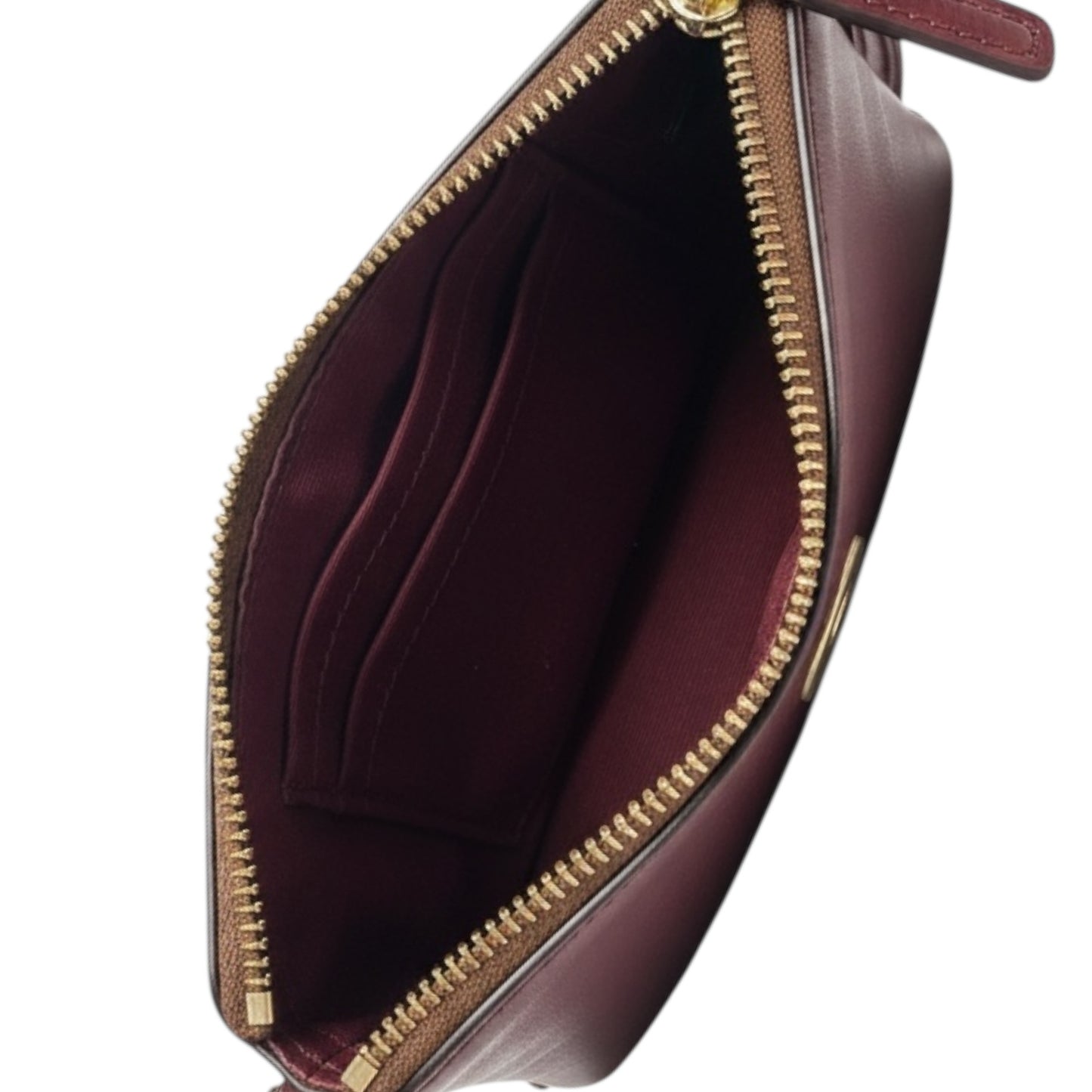 Canvas Signature Corner Zip Wristlet