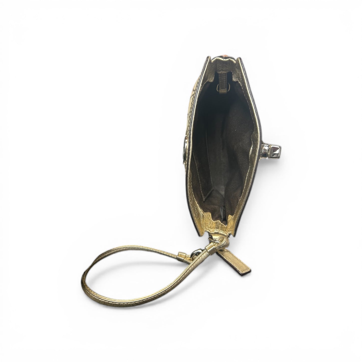 Signature Canvas Turnlock Wristlet