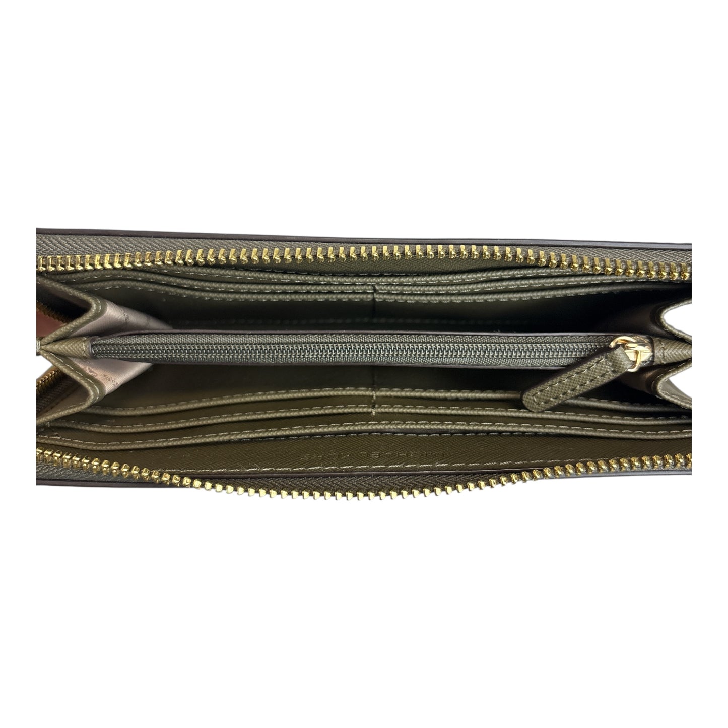 Jet Set Travel Large Saffiano Leather Quarter-Zip Wallet