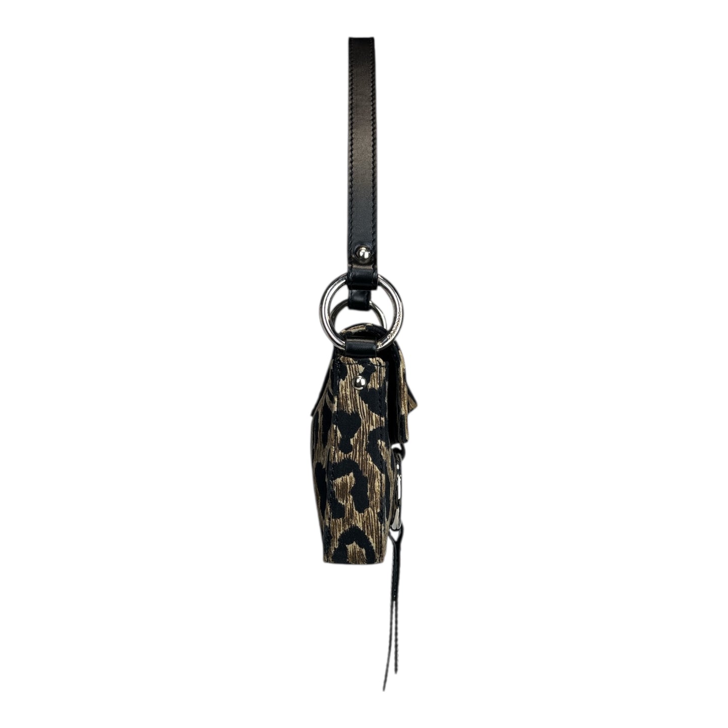 Leopard Print Ring Shoulder Bag
