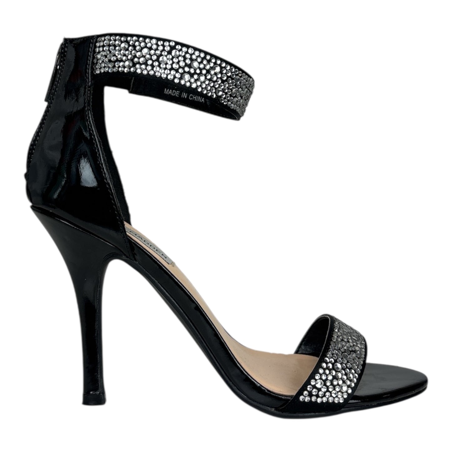 Rhinestone Ankle Strap Heels size 7