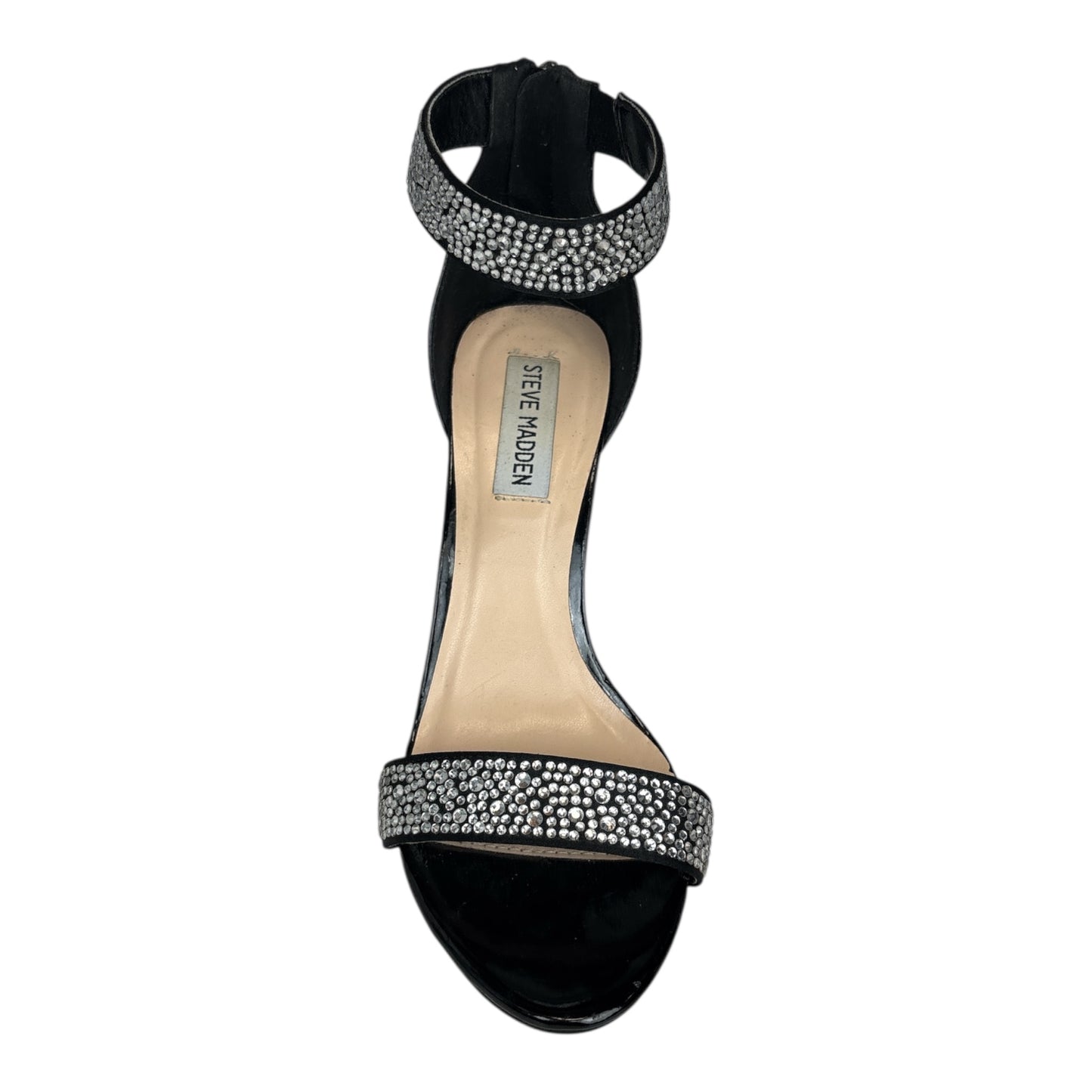 Rhinestone Ankle Strap Heels size 7