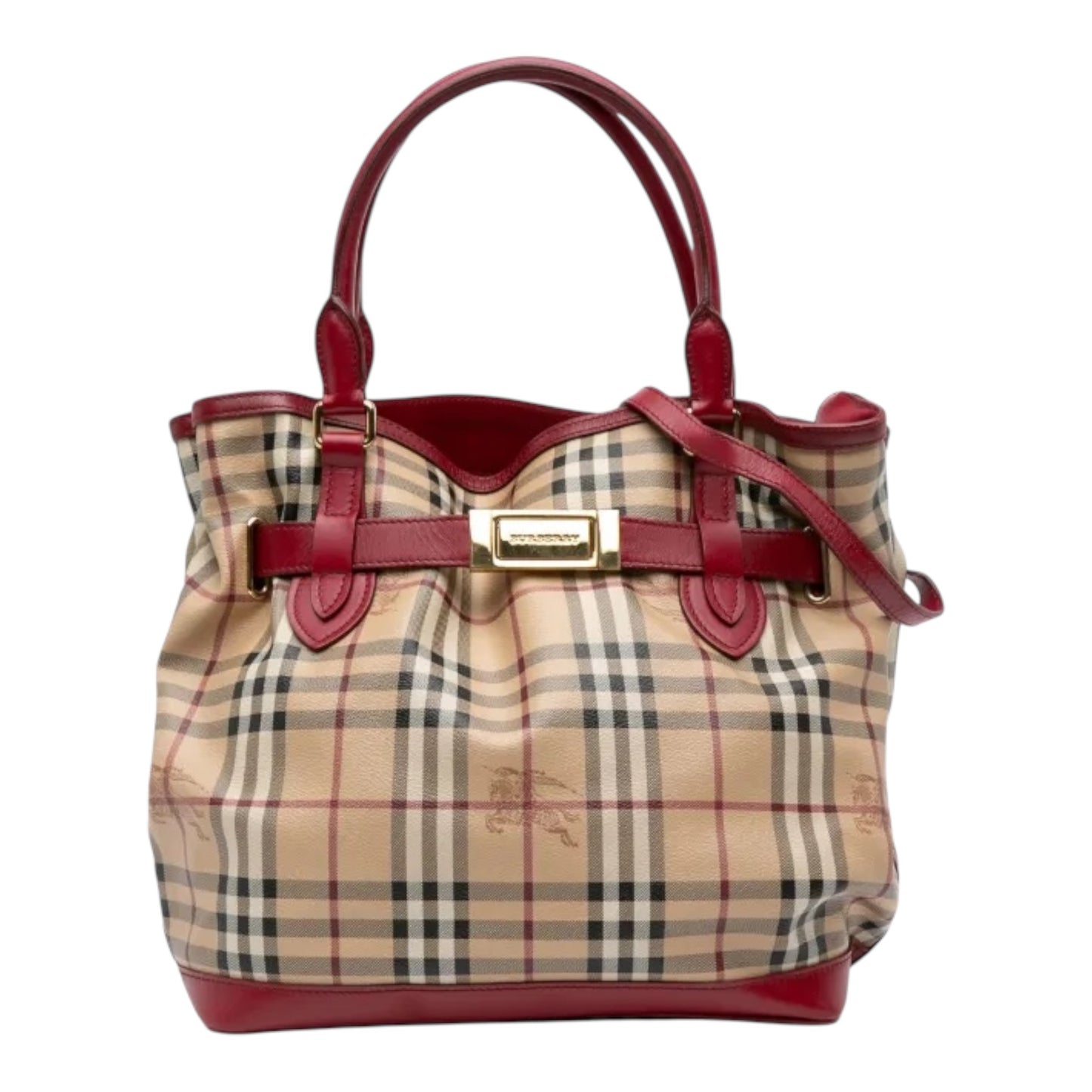 Haymarket Check Coated Canvas Golderton Satchel