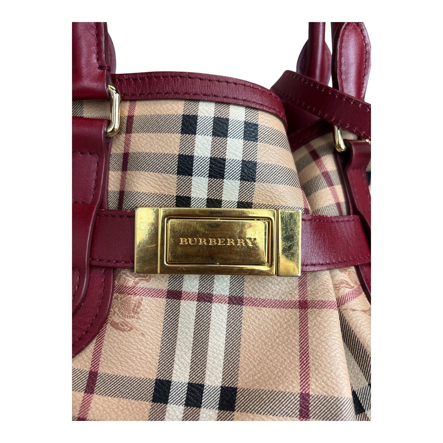 Haymarket Check Coated Canvas Golderton Satchel