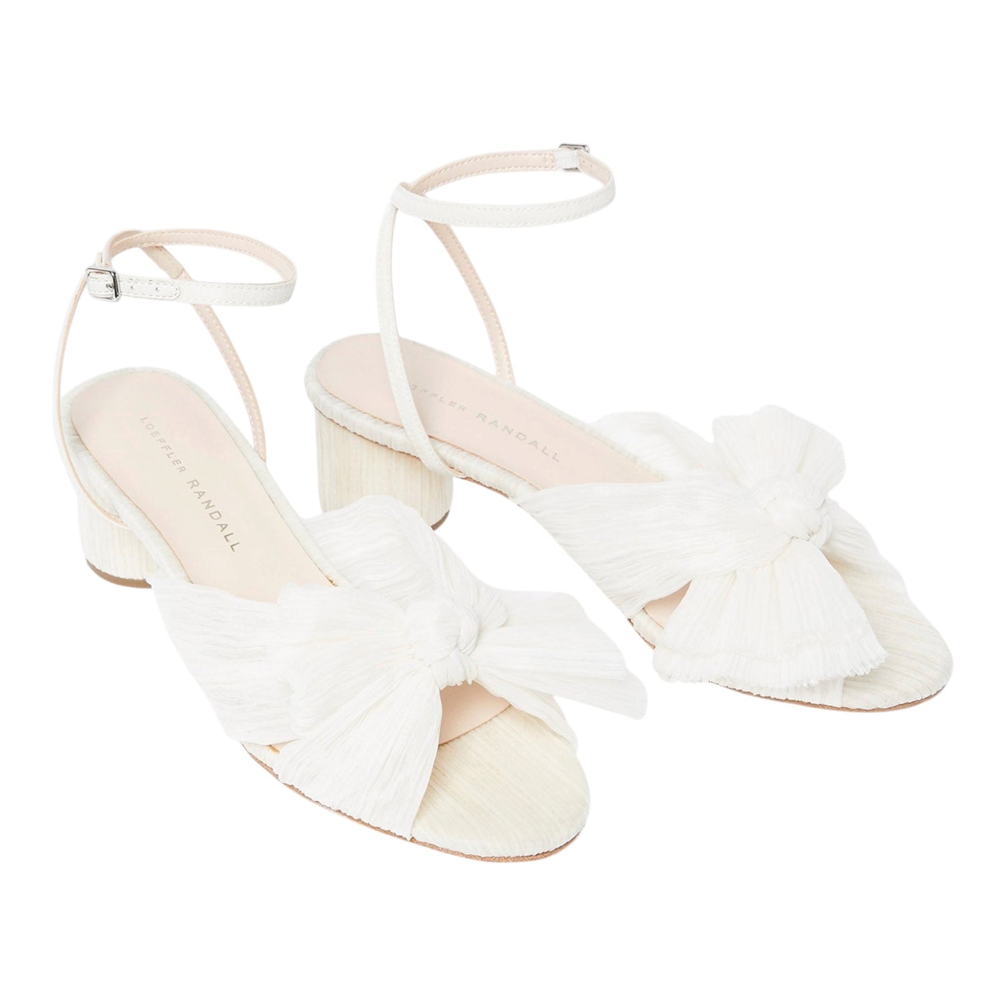 Dahlia Pearl Pleated Bow Heel size 9.5 NEW IN BOX