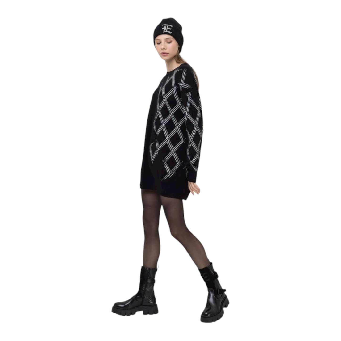 Sweater Dress with Crystals size Large