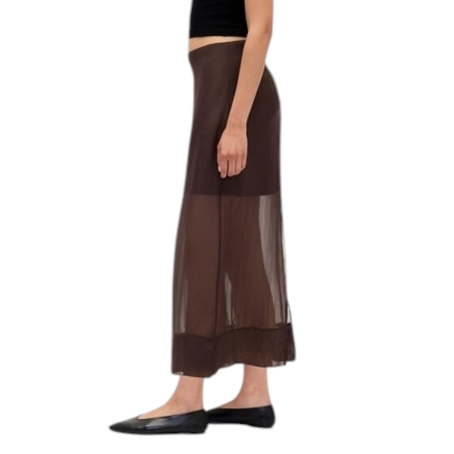 Sheer Organza Maxi Skirt size XL NEW WITH TAGS