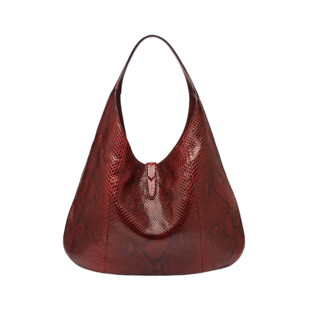 Jackie Soft Python Hobo Bag