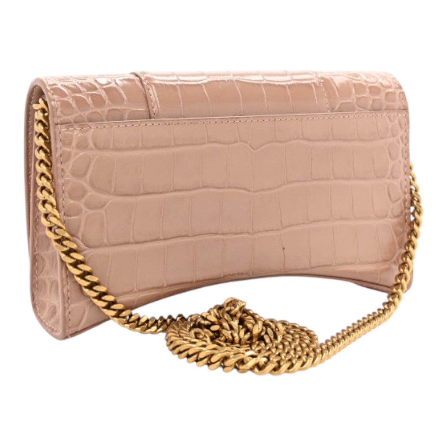 Hourglass Croco Wallet on a Chain