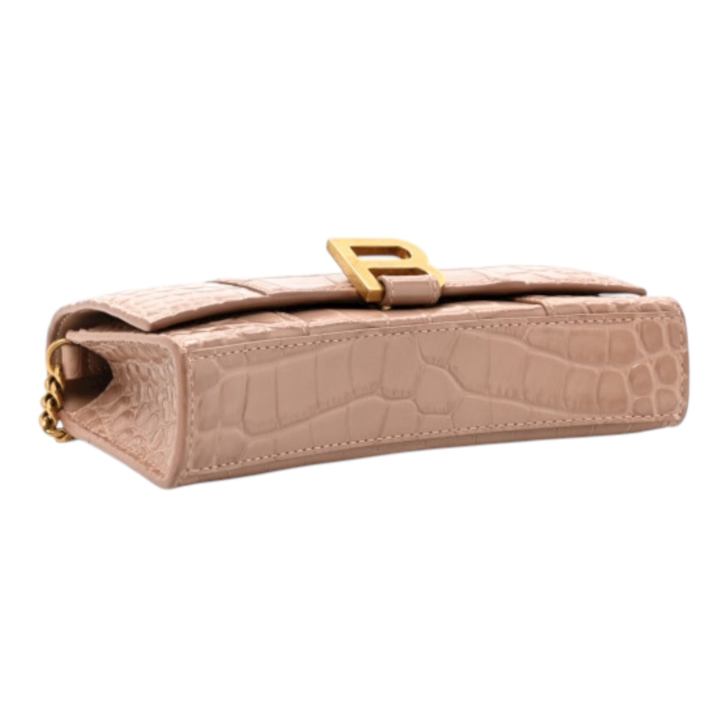 Hourglass Croco Wallet on a Chain