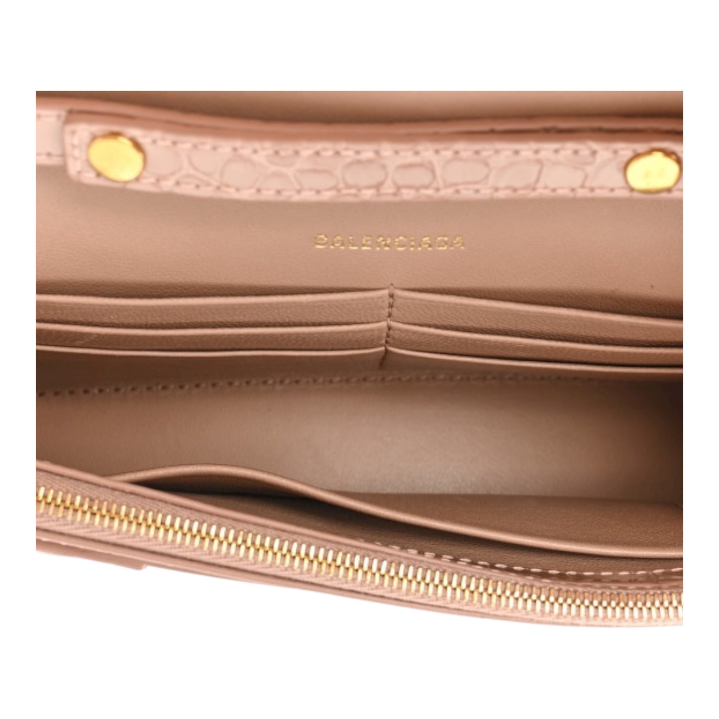 Hourglass Croco Wallet on a Chain