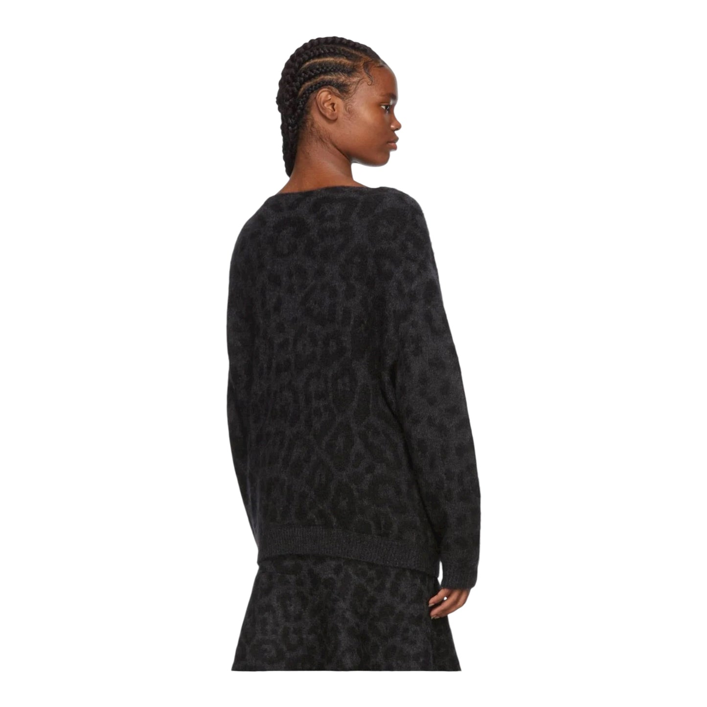 Mohair Leopard Sweater size Large