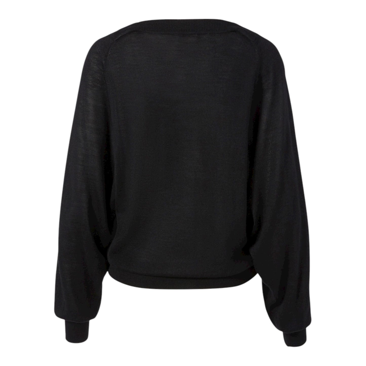 Wool V-Neck Sweater With Lace Insert size Small