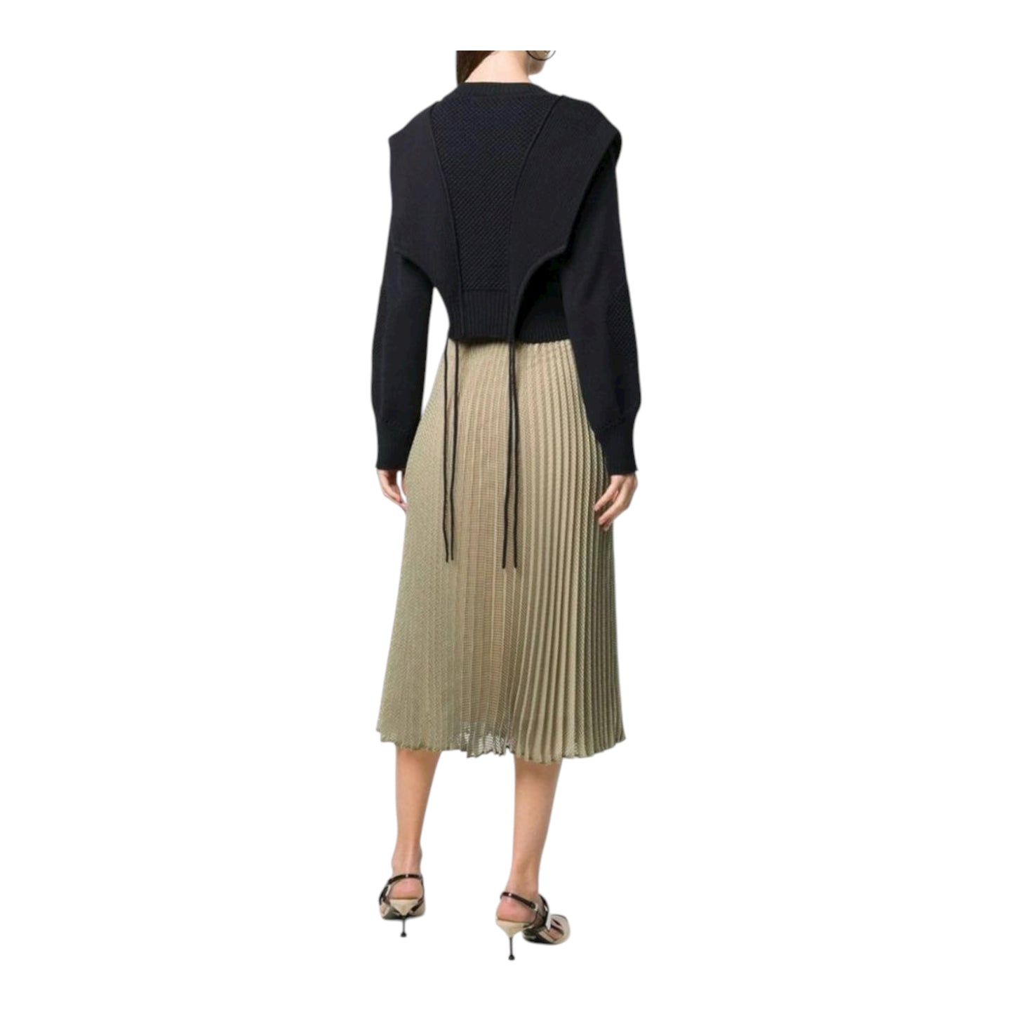 Tie Detail Cropped Pullover size 44
